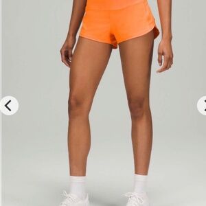 Lululemon Speed Up Short *2.5" Orange Soda